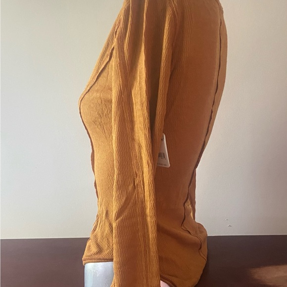 πFREE PEOPLE -NWT SLOANE BODYSUIT/ SzXS- soft and cozy-VERY TOASTY/ GREAT GIFT π - Picture 7 of 8